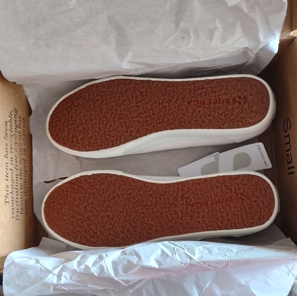 Superga 2306 Cotu Sneakers Slip On White Canvas Fabric Logo Platform 10 - Picture 16 of 16